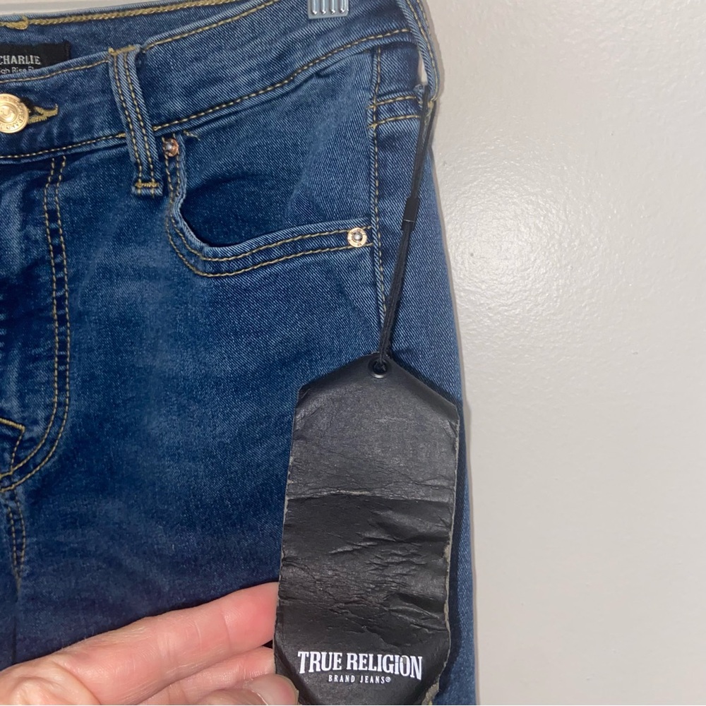 Vintage True Religion Jeans Womens Size 28 Charlie Flare Vintage 90s Y2K NWT - Picture 14 of 15